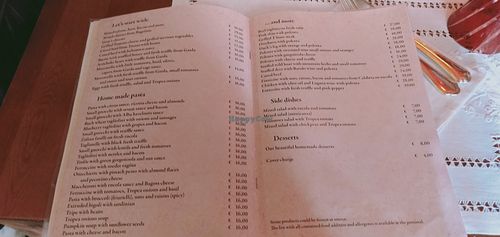 Menu on 2nd January 2022 at Osteria Gatto D'Oro in Toscolano Maderno