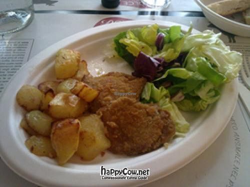 cotoletta milanese at Dolce Vegan in Florence