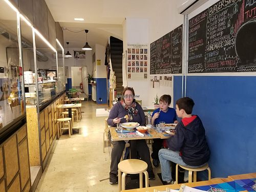 View from the door at Dolce Vegan in Florence