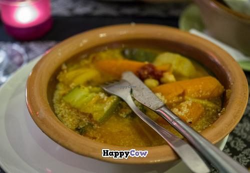 Vegetarian Cous Cous.  I have eaten quite a bit of it at this point (you have to get your priorities right!). at Passion for Food in Bruges