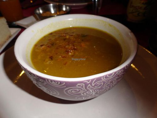 Red lentil soup at Passion for Food in Bruges