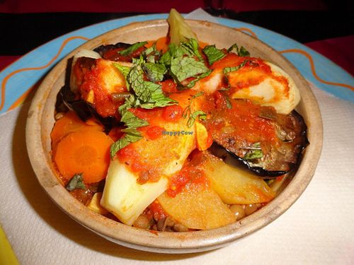 Vegan tajine at Passion for Food in Bruges