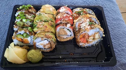 How they look inside. at Nana Sushi in Heusden-zolder