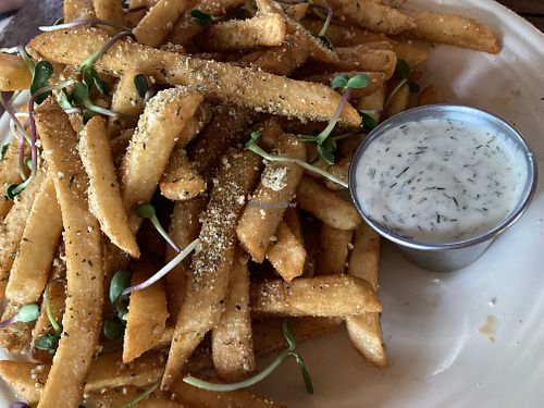 Appetizer: fries!!!  So good!!! at The Haunt in Savannah