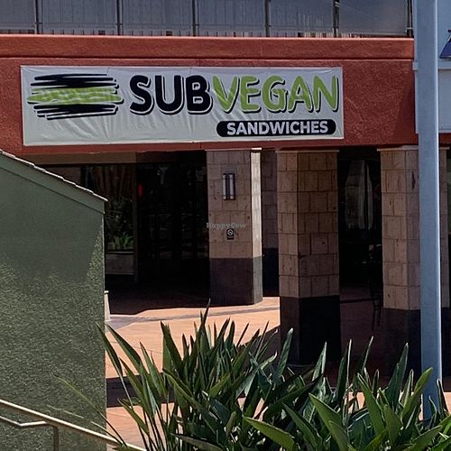 Entrance to restaurant  at SubVegan Sandwiches in Santa Ana