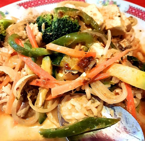 Massaman curry, asked with tofu. Did not include potato.  at Orient Palace in Benalmadena