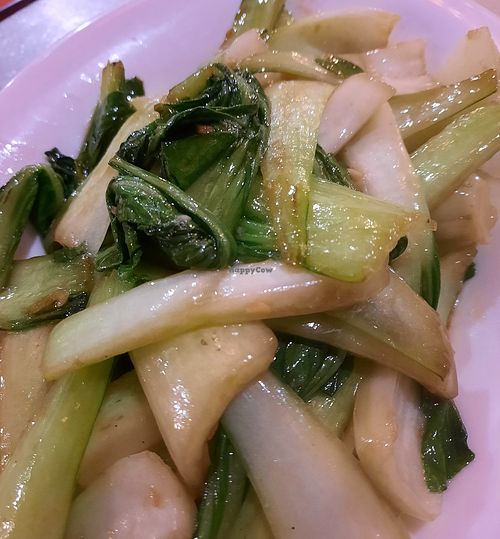 Fried pak choi (dish names fried vegetables or something like that) at Orient Palace in Benalmadena