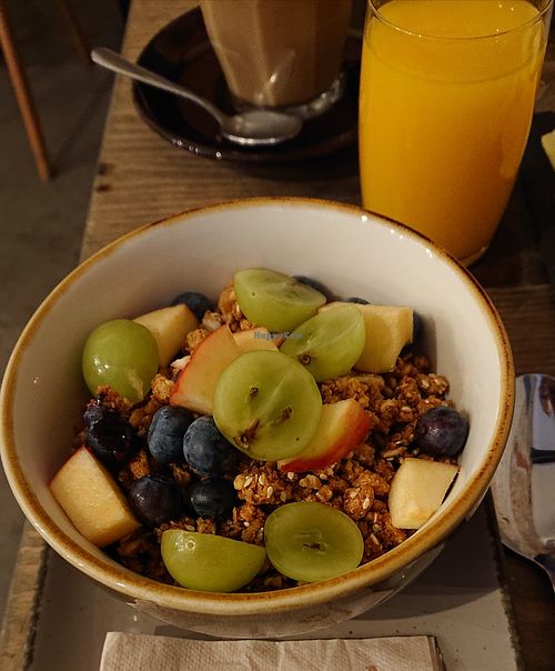 Granola with soy yoghurt at Remé in Dusseldorf