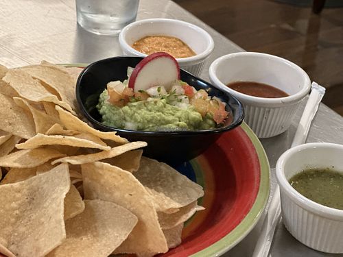 Chips guacamole and salsa  at Canasta Kitchen in Concord