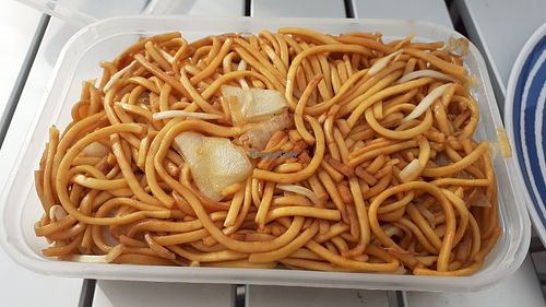 Vegan noodles at Ikitchen Chinese Takeaway in Scarborough