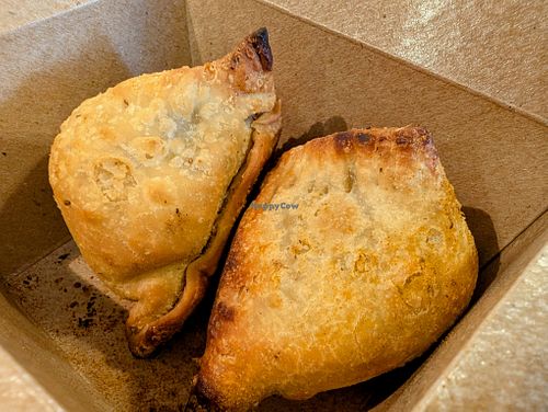 Vegan Samosas at Pizza Twist in Boise