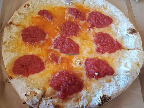 Traditional cheese and tomato sauce pizza, very tasty! at BOS - OTTO - TB in Boston