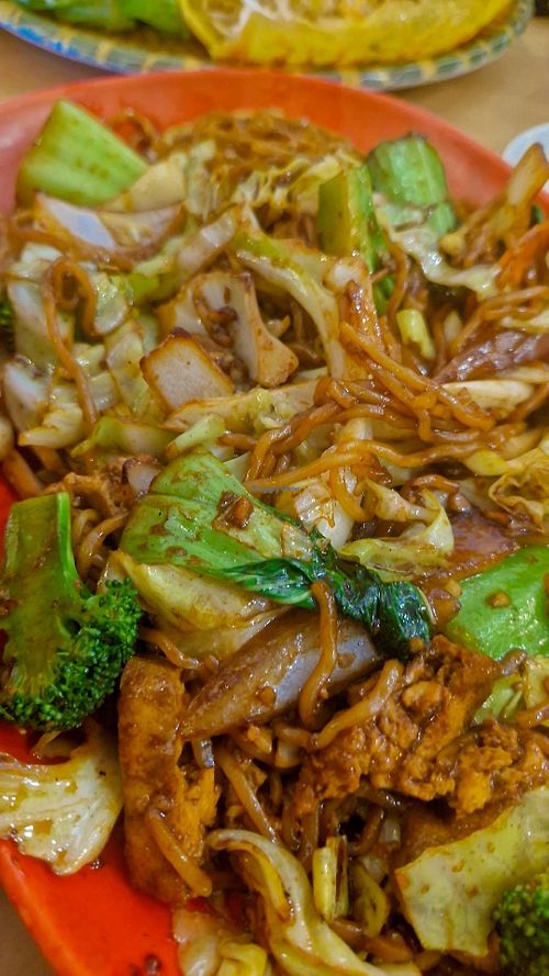 Stir-fried ramen noodles with vegetables - tofu at Saigon '60s Vietnamese Cuisine in Rotorua