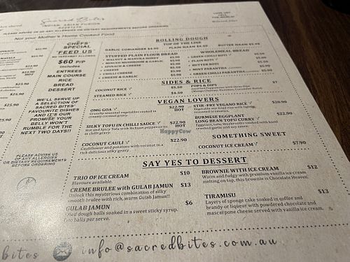   at Sacred Bites Indian Asian Fusion in New Town