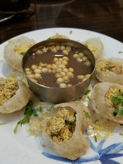 Pani puri ❤️ at Bombay Cafe in Orlando
