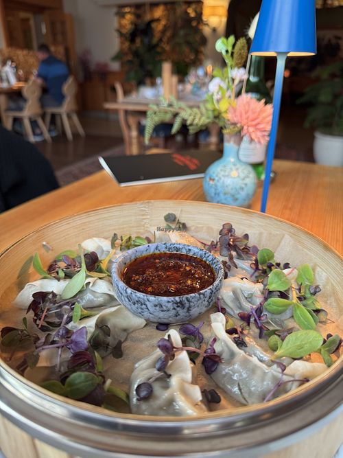 Gyoza  at Sportstübli at Sporthotel in Pontresina