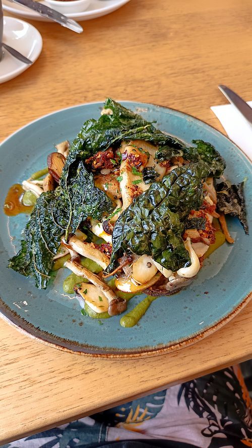 Mushroom bruschetta at Pavilion Cafe & Bar in Warrnambool