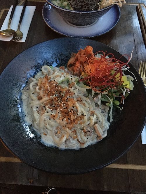 vegan truffle udon   at Ban Vegan in Berlin