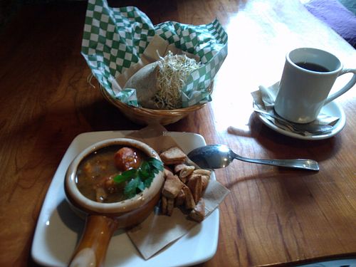 rich and filling lunch at Panthere Verte - Centre-Ville in Montreal
