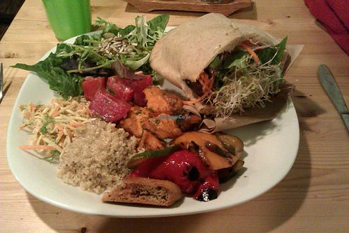 Green Panther's food is amazing. Photo taken in 2013. at Panthere Verte - Centre-Ville in Montreal