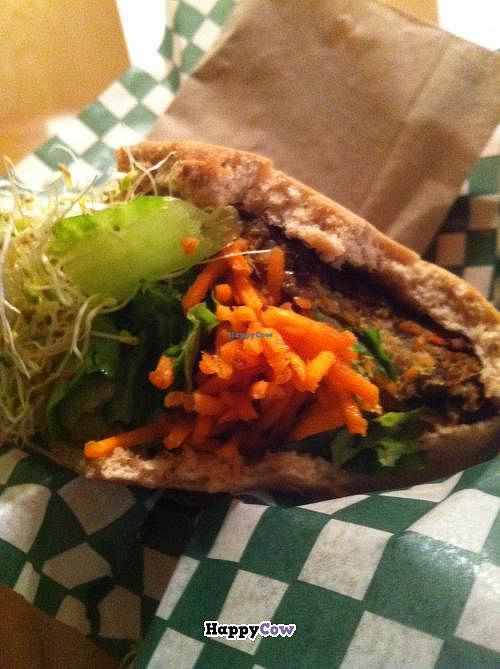 Veggie burger at Panthere Verte - Centre-Ville in Montreal