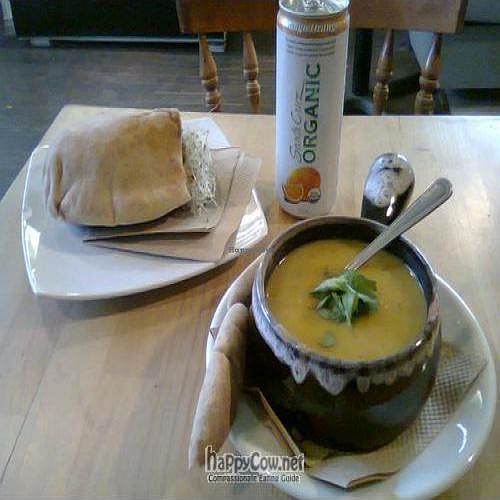 BBQ tofu sandwich at Panthere Verte - Centre-Ville in Montreal