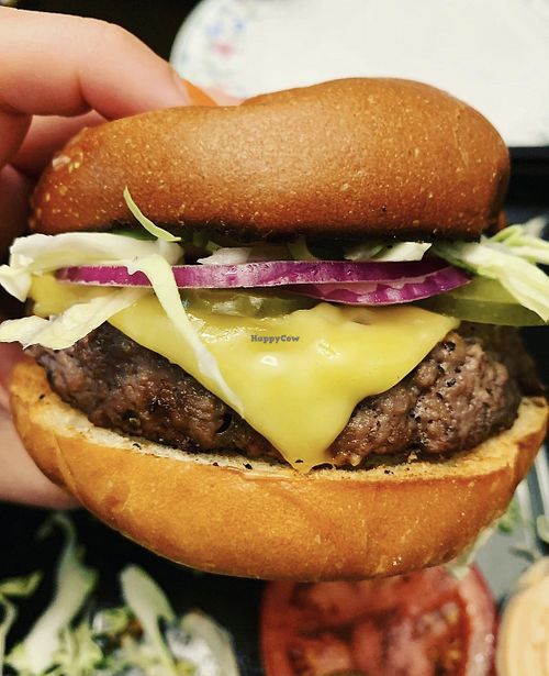 Vegan impossible burger  at The Cheesecake Factory in Smithtown