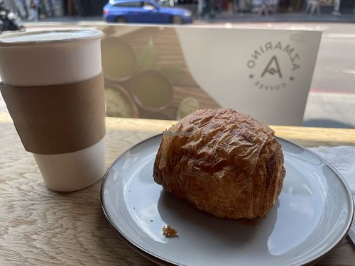 Pain au chocolate  at Azmarino Coffee in South West London