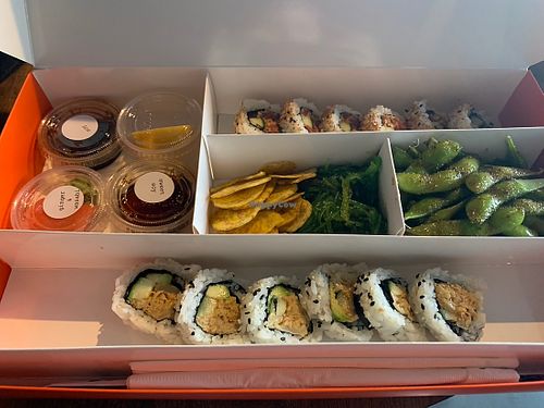 Vegan spicy tuna and vegan Cali roll  at Japango in Orlando