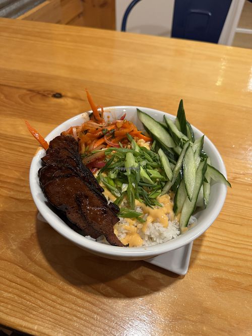 Banh mi bowl  at Bent Hill Brewery in Braintree
