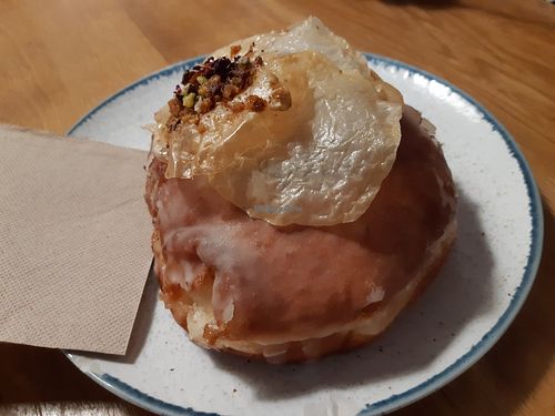 Cheesecake doughnut at Delish Vegan Doughnuts - Malasaña in Madrid