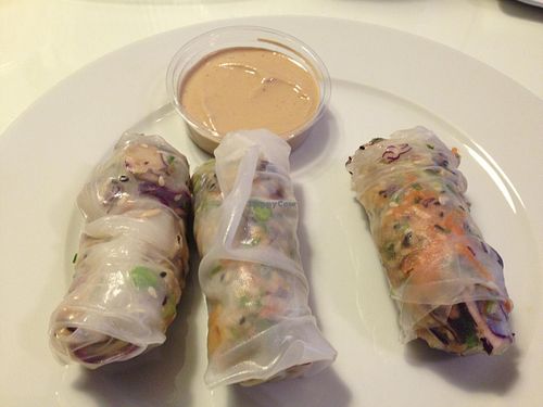spring rolls at Catering Raw.z in Bucharest