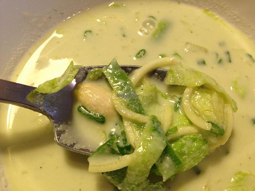 close up of soup at Catering Raw.z in Bucharest