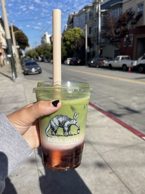 Strawberry matcha  at Boba Guys - NOPA in San Francisco
