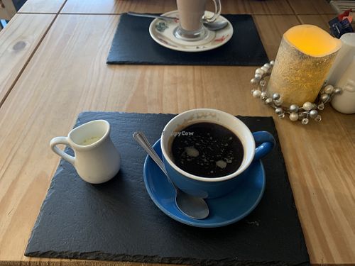 Americano w/ soya milk   at Taylors in Fakenham