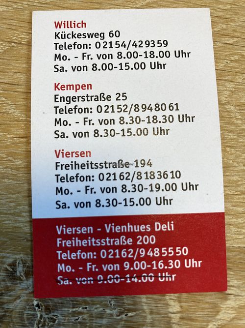   at Vienhues Deli in Viersen