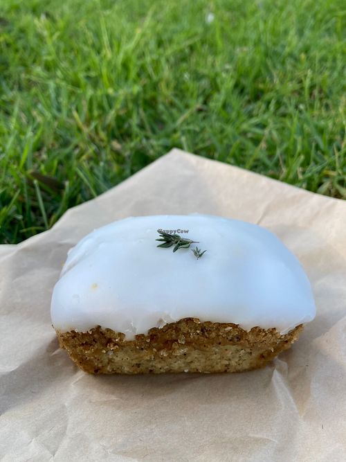 Lemon myrtle cake at Pandy in Northcote