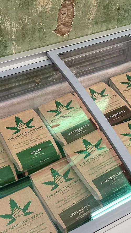 Frozen vegan soft serve in take away packs - around $15.95 (varies by flavour) at Pandy in Northcote