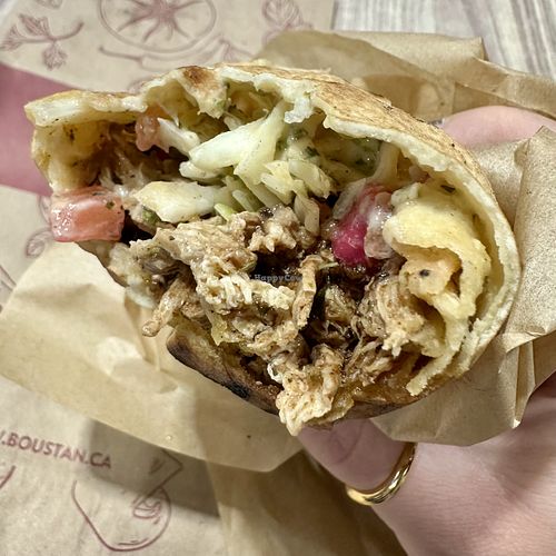 Vegan Shiitake Mushroom Pita  at Boustan in Montreal