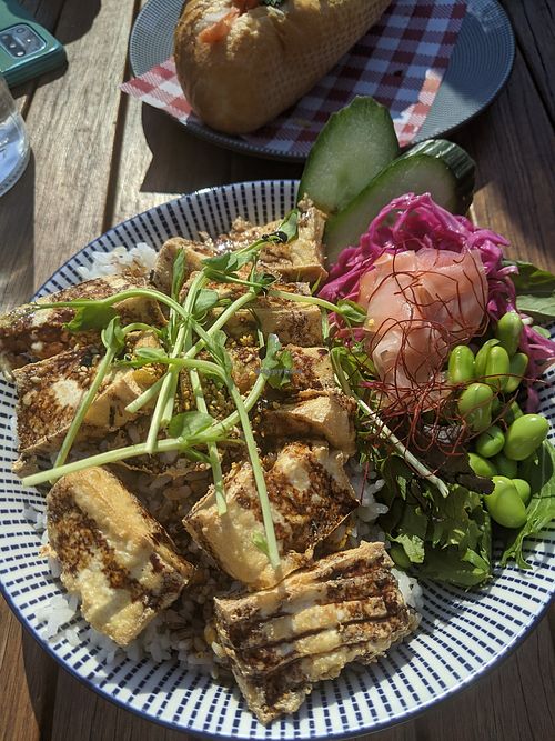 Teriyaki Tofu at Little A's Cafe in Guildford