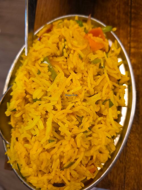 Veg rice at Indian Villa in Rye