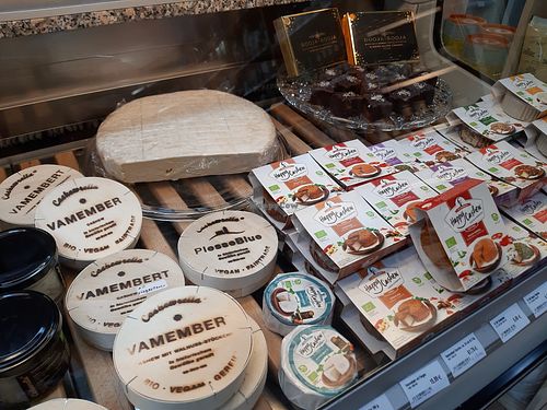 Vegan cheese (assortment growing) at Porta Verde in Trier