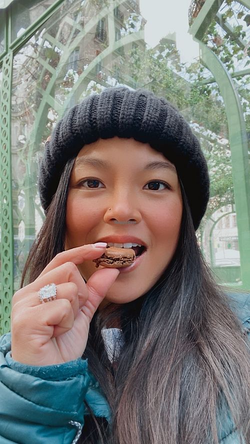   at Ladurée in Paris