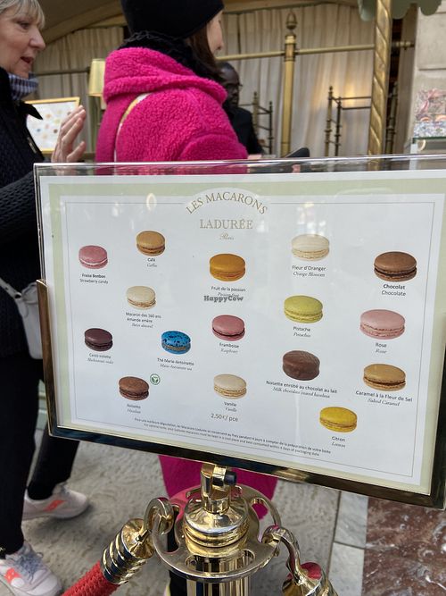   at Ladurée in Paris