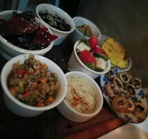 Tapas combination (not all vegan) at Artemisia - Costa Rica in Buenos Aires