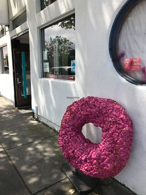 outside at Pepples Donut Farm in Berkeley
