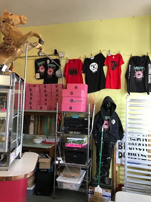 inside at Pepples Donut Farm in Berkeley