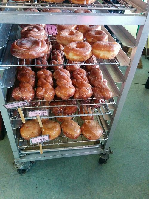 Glazed donuts, twists, fritters at Pepples Donut Farm in Berkeley