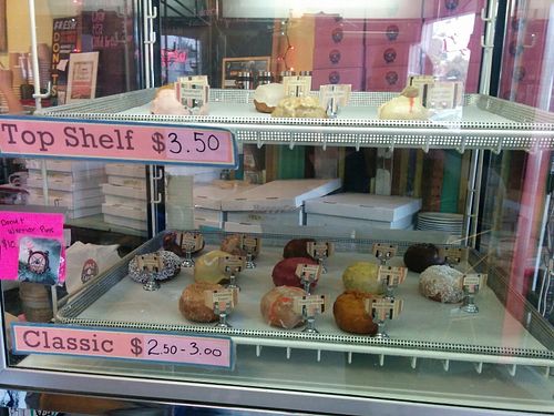 The day's cake donuts at Pepples Donut Farm in Berkeley