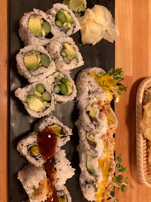 Triple play, veggie futomaki and April at Sushi Jin Next Door in Alexandria